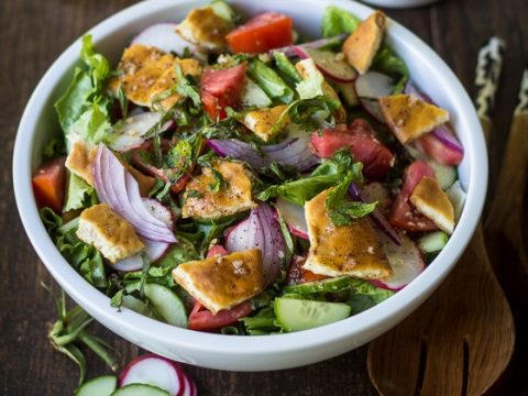 3: Fattoush salad.