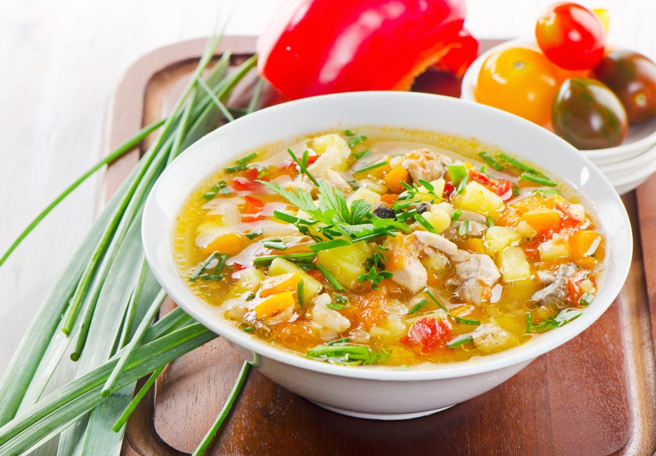 1: chicken soup.